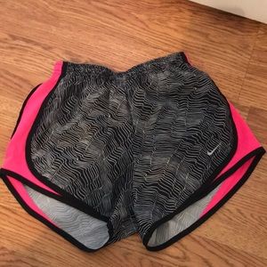 Pink and black womens XS Nike shorts